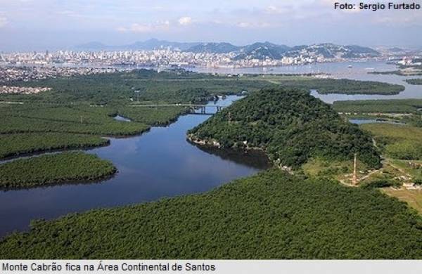 área continental de Santos   - site efuturo.com.br