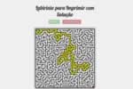 Jogo oficial Efuturo: Labirinto - com Imprimir Solução