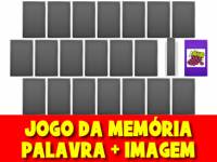 Jogo da memória palavras