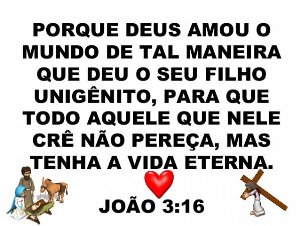 AMOR MAIOR  JOÃO 3:16 - site efuturo.com.br