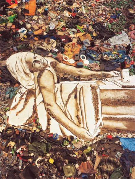Obra de arte em lixo  A partir do Lixo Vick Muniz fez incríveis obras de artes - site efuturo.com.br