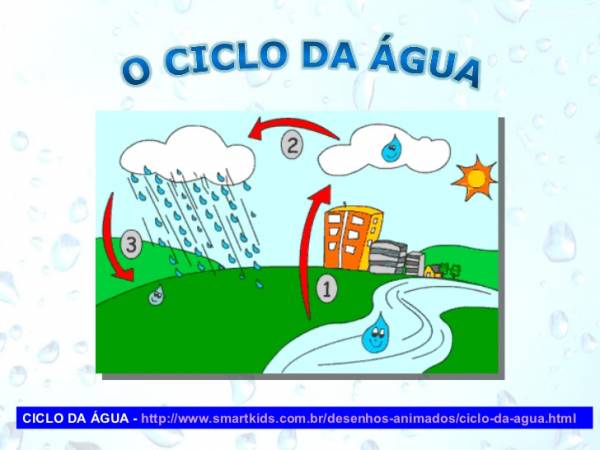 Ciclo da água   - site efuturo.com.br