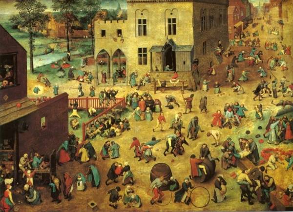 Brincadeiras Tradicionais  Pintura Jogos Infantis de Pieter Bruegel - site efuturo.com.br