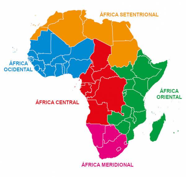 MAPA DA ÁFRICA 