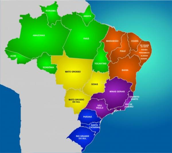 Quebra- cabeça Mapa do Brasil 